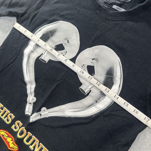 FMF T-shirt Racing Love this sound Black Graphic Mens Small - Picture 2 of 11